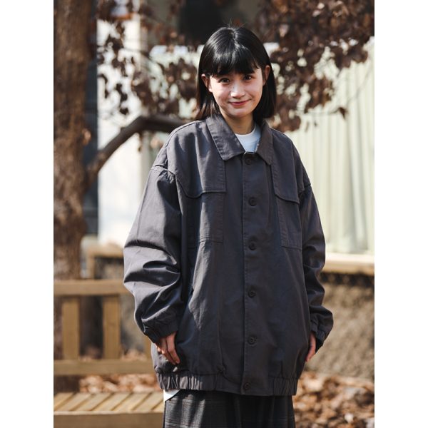 Spring Japanese City Boy Loose Shirt Jacket for Women - Vintage Workwear Style Versatile Coat for Men, Casual Streetwear Fashion