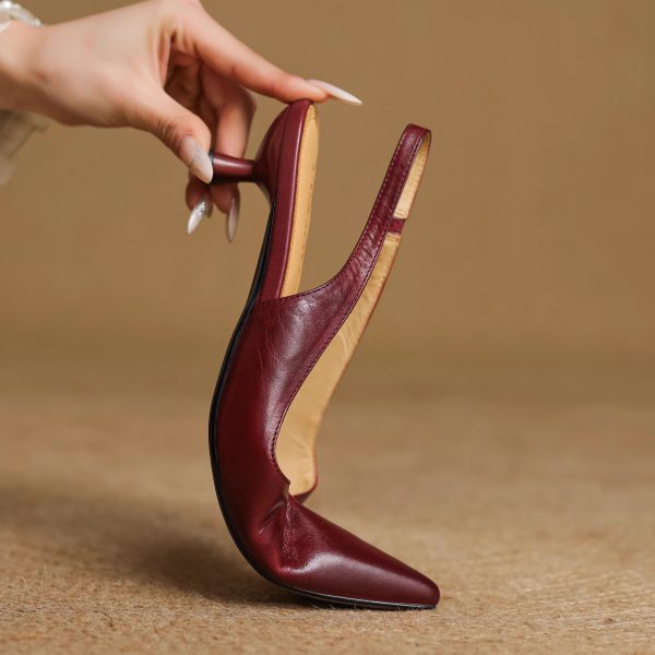 Spring Kitten Heel Closed-Toe Sandals for Women - Sexy Office Commuting Style