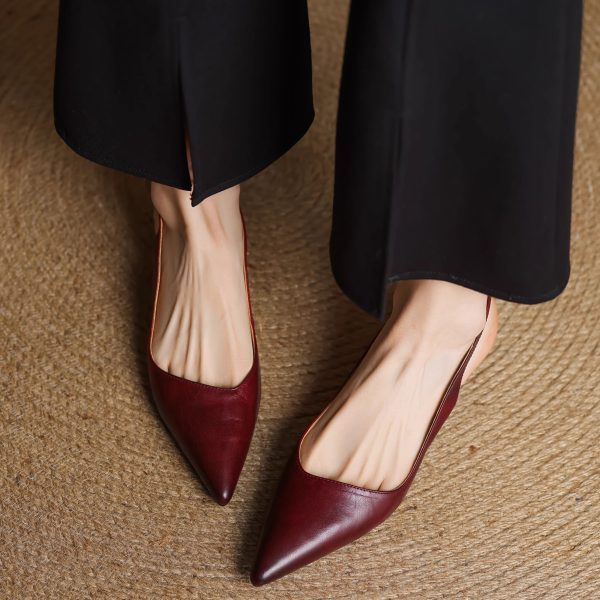 Spring Kitten Heel Closed-Toe Sandals for Women - Sexy Office Commuting Style