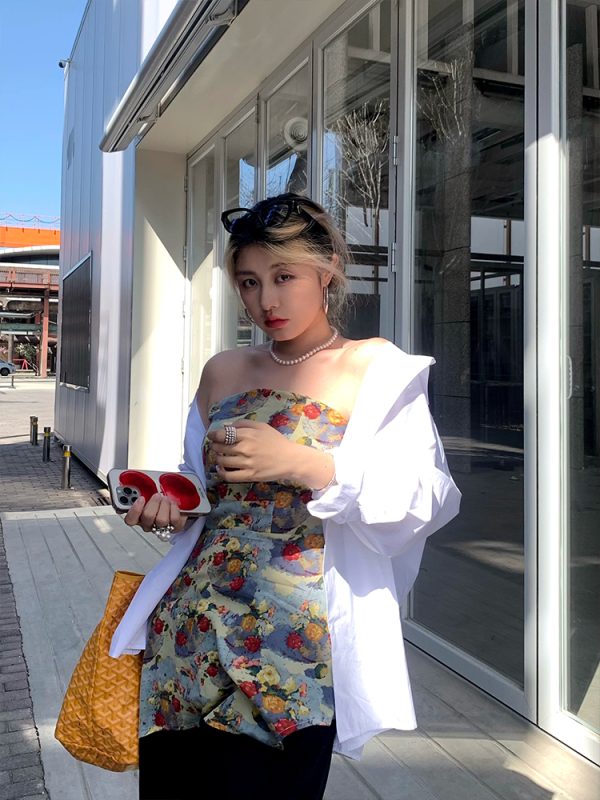Spring Versatile Slimming Long Sleeve Shirt for Women with Unique Design - Trendy 90s Inspired Fashion Top