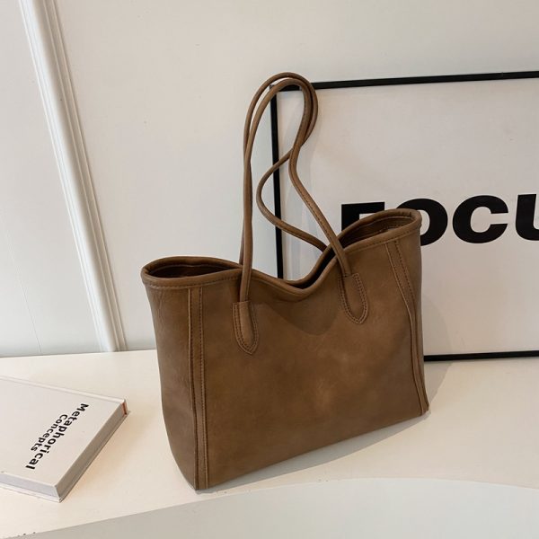 Stylish Large Capacity Women's Shoulder Tote Bag for Commuting and Classes - High-End Feel for 2025 Fashion
