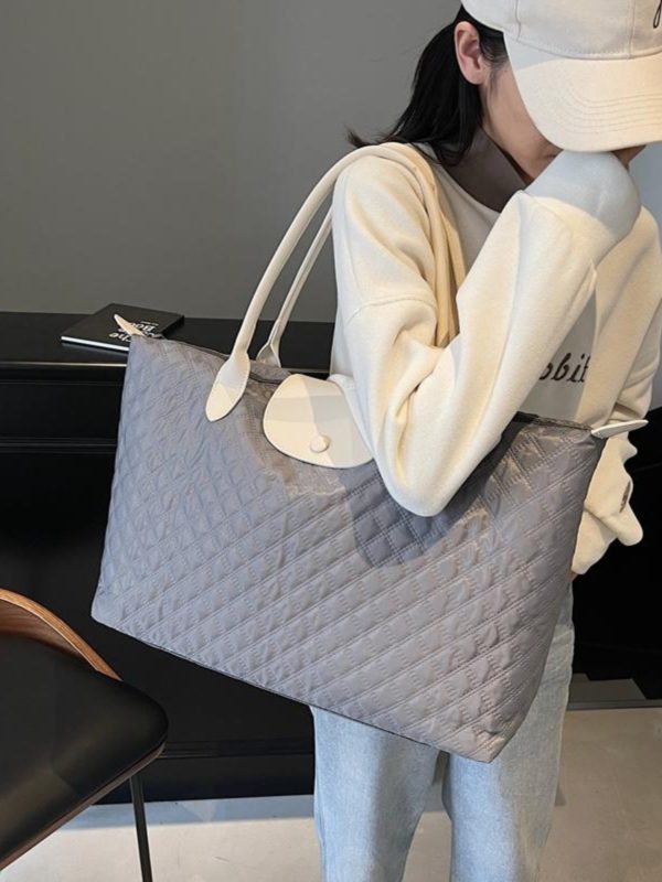 Stylish Lightweight Large Capacity Shoulder Bag for Women - Versatile Travel, Maternity & Storage Bag for Short-Distance Trips