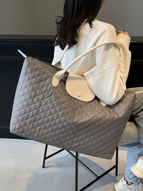 Stylish Lightweight Large Capacity Shoulder Bag for Women - Versatile Travel, Maternity & Storage Bag for Short-Distance Trips