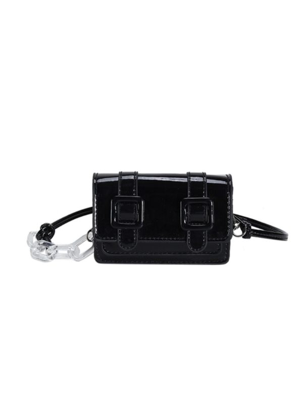 Summer 2025 Mini Handbag for Women, Niche Laser Chain Crossbody Bag, High-Quality Small Square Open-Top Bag