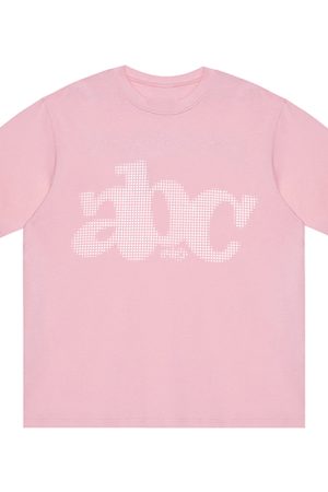 Summer 2025 Women's Loose Round Neck T-Shirt with Letter Print - Casual Short Sleeve Trendy Top for Couples