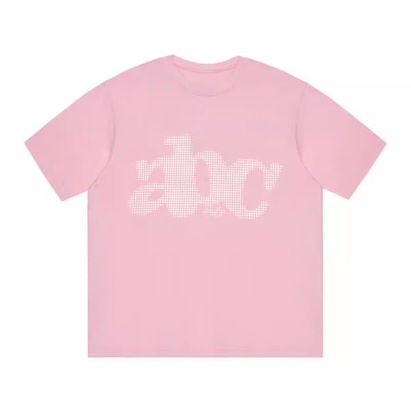 Summer 2025 Women's Loose Round Neck T-Shirt with Letter Print - Casual Short Sleeve Trendy Top for Couples