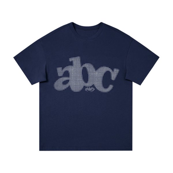 Summer 2025 Women's Loose Round Neck T-Shirt with Letter Print - Casual Short Sleeve Trendy Top for Couples