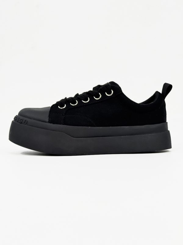 Summer Black Knight Sneakers for Men and Women - Thick-Soled Platform Canvas Shoes, Height-Increasing American Style Couples Sneakers