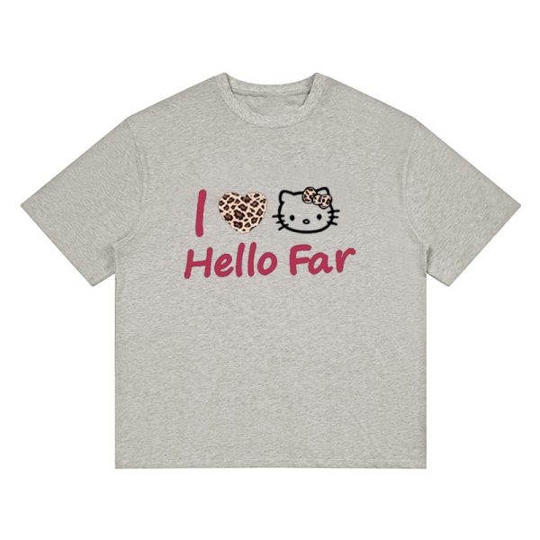 Summer Black Leopard Print Kitty Cat Graphic Cropped Top for Women - American Style Slim-Fit Short Sleeve