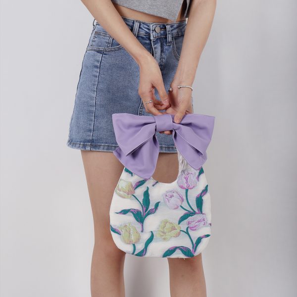 Summer Cute Bowknot Clutch Bag for Women - Soft Trendy Crossbody Bag with Original Niche Design