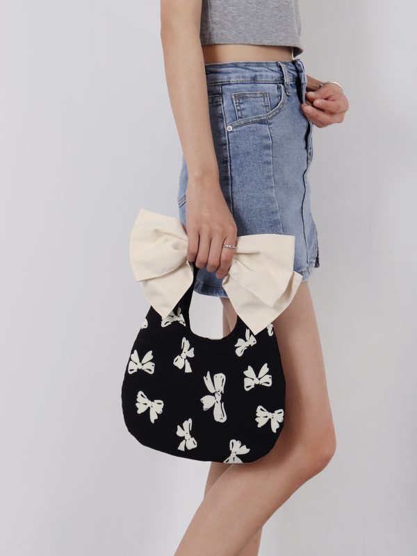Summer Cute Bowknot Clutch Bag for Women - Soft Trendy Crossbody Bag with Original Niche Design