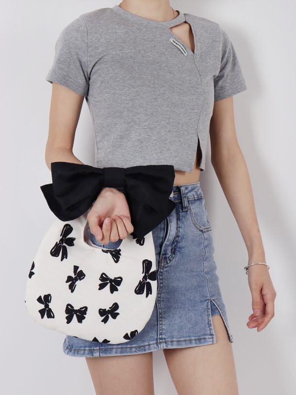Summer Cute Bowknot Clutch Bag for Women - Soft Trendy Crossbody Bag with Original Niche Design
