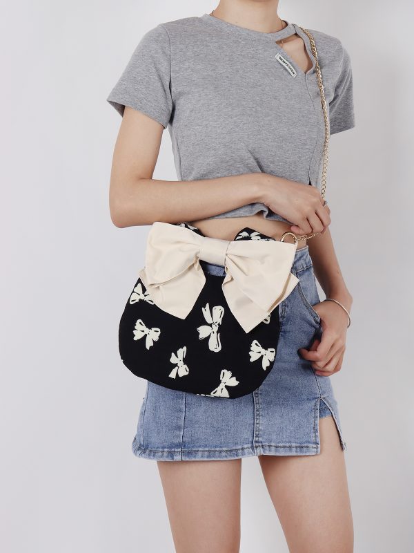 Summer Cute Bowknot Clutch Bag for Women - Soft Trendy Crossbody Bag with Original Niche Design
