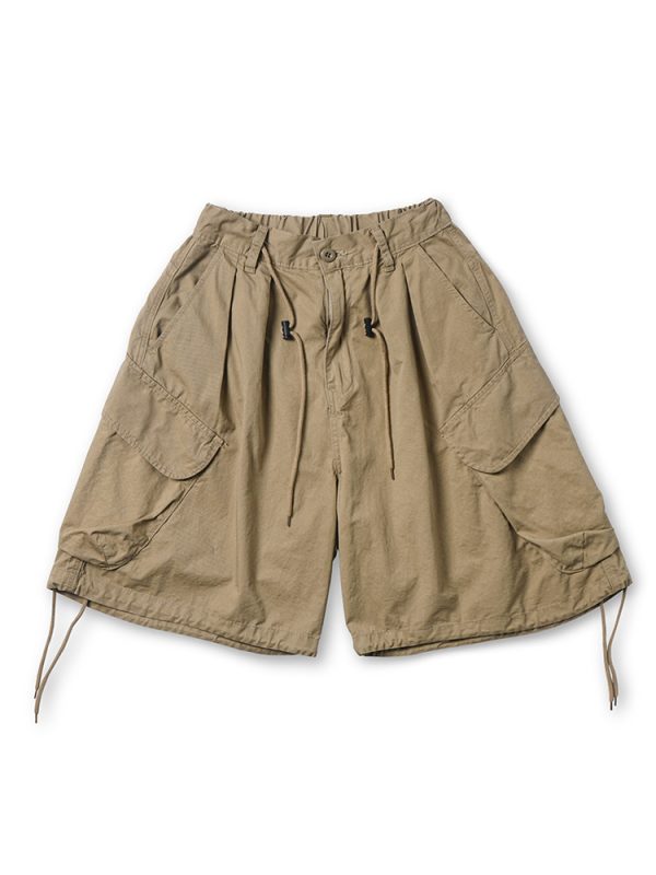 Summer Loose Fit Large Size Men's Cargo Shorts with Drawstring - Trendy Japanese Style Fashion for Casual Wear