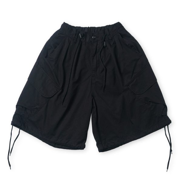 Summer Loose Fit Large Size Men's Cargo Shorts with Drawstring - Trendy Japanese Style Fashion for Casual Wear