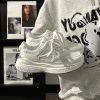 Summer Mesh Breathable Casual Old Daddy Shoes for Women - Lightweight White Sneakers for 2025 Y2K Style