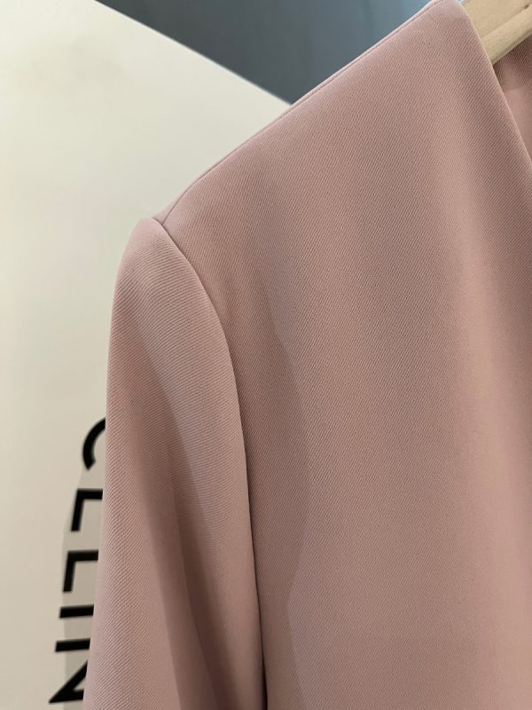 Summer Pink Small Women's Blazer 2025 - Stylish Short Sleeve Versatile Suit Jacket for a Chic Look