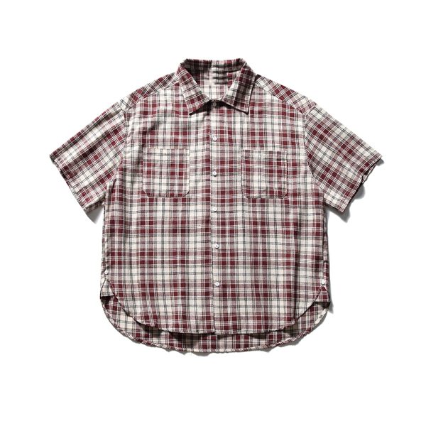Summer Retro Plaid Short Sleeve Shirt for Men and Women - Casual Loose Fit College Style Work Shirt