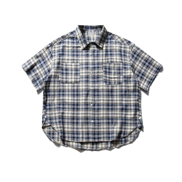 Summer Retro Plaid Short Sleeve Shirt for Men and Women - Casual Loose Fit College Style Work Shirt