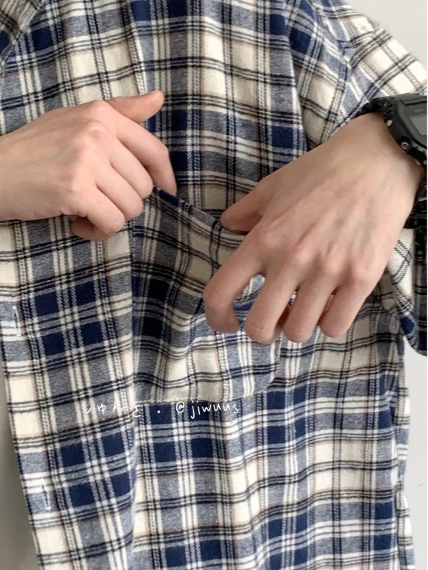 Summer Retro Plaid Short Sleeve Shirt for Men and Women - Casual Loose Fit College Style Work Shirt