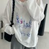Sun Protection Cartoon Long Sleeve T-Shirt in Thin All-Cotton with Slimming Fit and Round Neck â€“ Perfect for Casual Summer Style