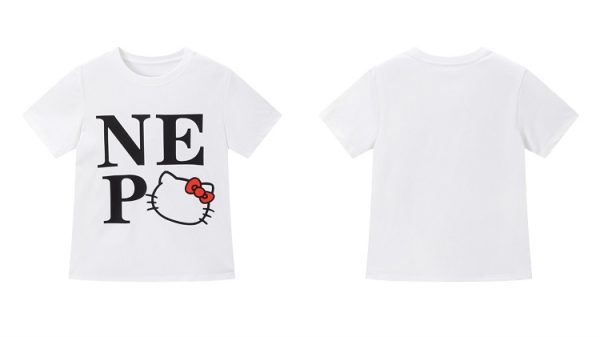 Sweet Cool Kitty Cartoon Print Short Sleeve T-Shirt for Women - Summer 2025 Slim Fit Casual Top, Cute Y2K Style