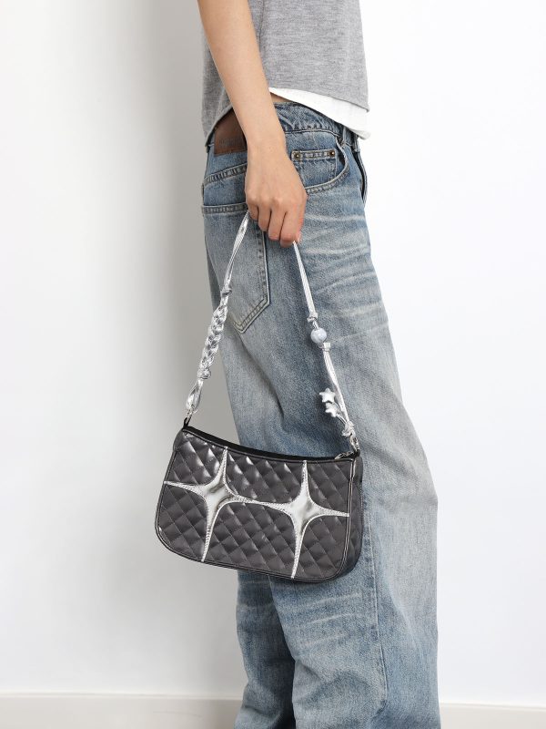 Sweet Retro Star Underarm Bag - Original Design, Stylish and Cool, Perfect for Y2K and Vintage Fashion Lovers