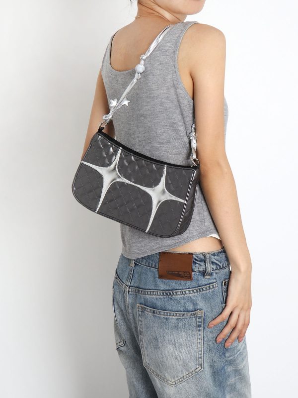 Sweet Retro Star Underarm Bag - Original Design, Stylish and Cool, Perfect for Y2K and Vintage Fashion Lovers