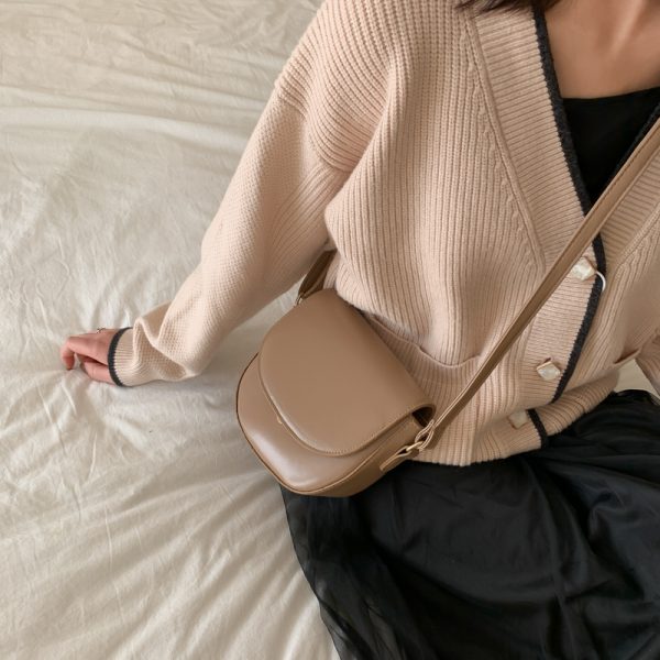 Textured Crossbody Bag for Women - 2025 Spring/Summer Fashion, Versatile Elegant Shoulder Bag, Chic Small Handbag