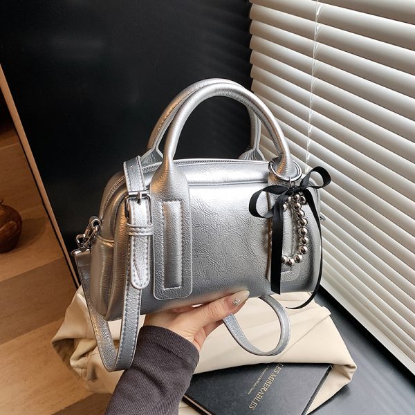 Textured Minimalist Shoulder Crossbody Bag for Women - Versatile Casual Chic Tote Pillow Bag, 2025 Fashion Trend