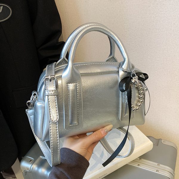 Textured Minimalist Shoulder Crossbody Bag for Women - Versatile Casual Chic Tote Pillow Bag, 2025 Fashion Trend