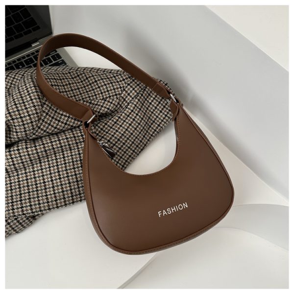 Textured Retro Underarm Handbag for Women - Versatile High-End Shoulder Bag for Work and Commuting - 2025 New Style