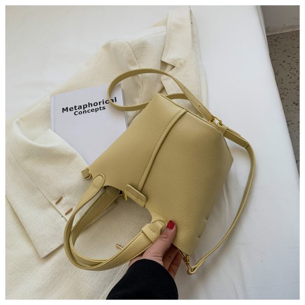Textured Women's Handbag - Versatile Crossbody Bucket Bag for Spring/Summer 2025 Fashion