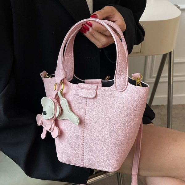 Textured Women's Handbag - Versatile Crossbody Bucket Bag for Spring/Summer 2025 Fashion