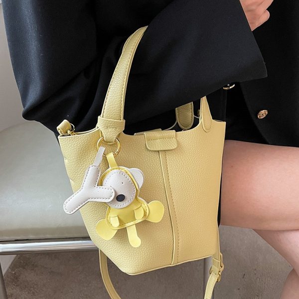 Textured Women's Handbag - Versatile Crossbody Bucket Bag for Spring/Summer 2025 Fashion