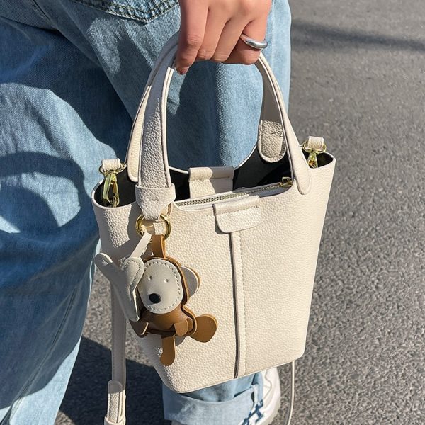 Textured Women's Handbag - Versatile Crossbody Bucket Bag for Spring/Summer 2025 Fashion