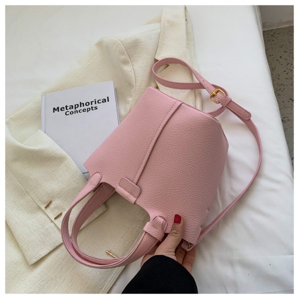 Textured Women's Handbag - Versatile Crossbody Bucket Bag for Spring/Summer 2025 Fashion
