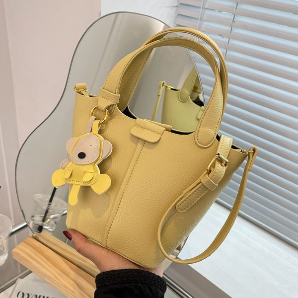 Textured Women's Handbag - Versatile Crossbody Bucket Bag for Spring/Summer 2025 Fashion