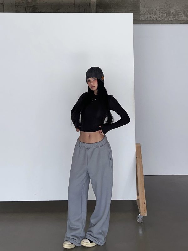 Thick Fleece 2-in-1 Butt-Lifting Sweatpants for Cold Weather, Narrow Waist Drawstring, Super Warm, Available in 3 Colors