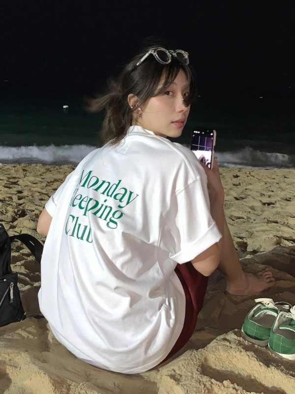Timeless Korean Minimalist Heavyweight Cotton Short-Sleeve T-Shirt for Summer Casual Style