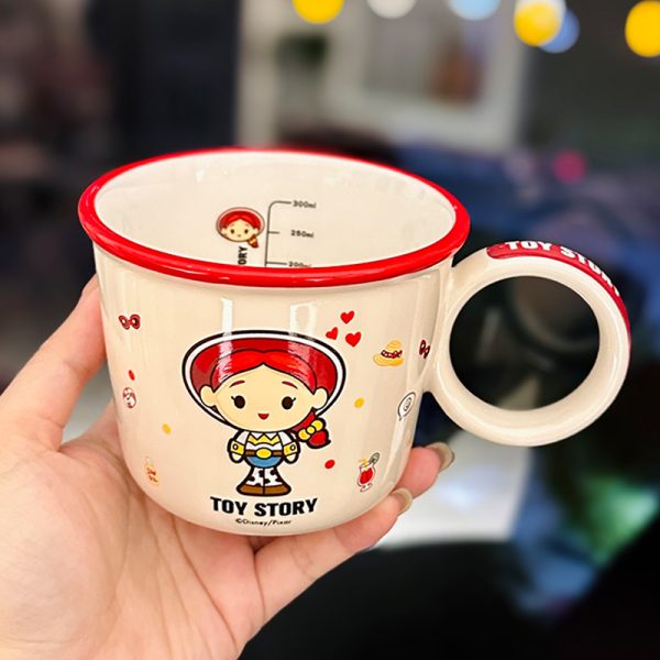 Toy Story Buzz Lightyear Ceramic Water Cup - Cute Kids' Mug for Milk, Oatmeal, Breakfast - Fun Cartoon Design