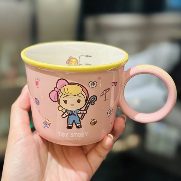 Toy Story Buzz Lightyear Ceramic Water Cup - Cute Kids' Mug for Milk, Oatmeal, Breakfast - Fun Cartoon Design