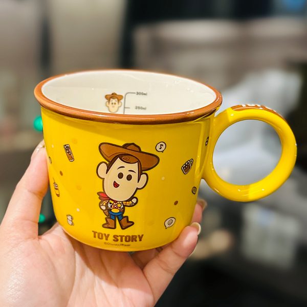 Toy Story Buzz Lightyear Ceramic Water Cup - Cute Kids' Mug for Milk, Oatmeal, Breakfast - Fun Cartoon Design