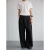 Trendy 2025 Spring Draped Foldable Trousers for Men â€“ Loose Versatile Straight Casual Pants for Couples
