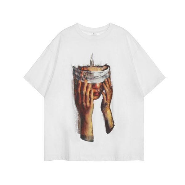 Trendy American Street Style Printed Short-Sleeve T-shirt for Men and Women - Hip-Hop Summer Unisex Fashion Top