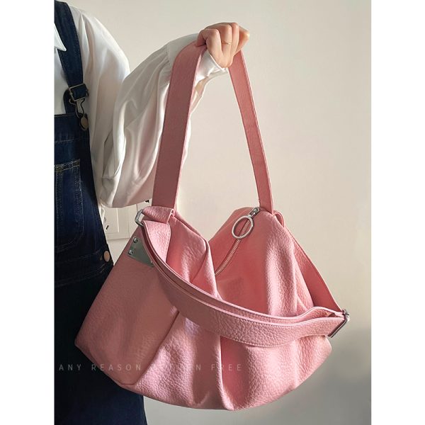 Trendy Korean Style Women's Large Capacity Shoulder Crossbody Bag - Casual Versatile High-End Fashion 2024