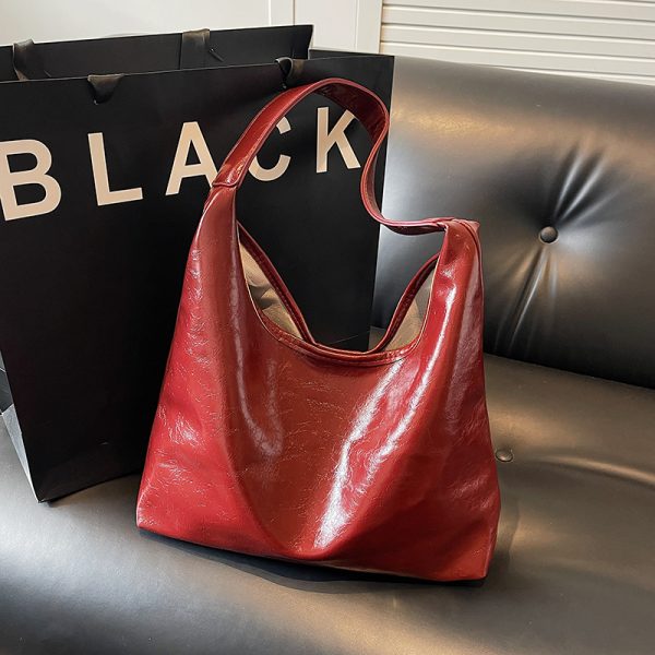 Trendy Large Capacity Tote Bag for Women - Stylish Shoulder Handbag for Commuting, High-Quality Underarm Design, 2025 Fashion