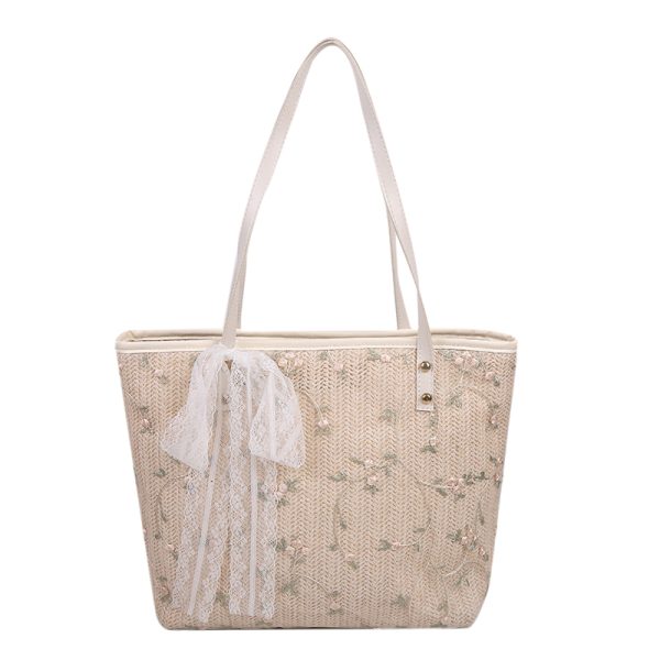 Trendy Large Capacity Women's Straw Beach Bag - Versatile Summer 2025 Shoulder Bag for Fashionable Outings