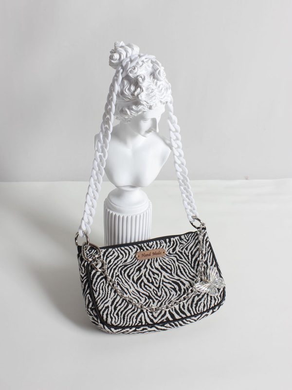Trendy Leopard Print Zebra Pattern Crossbody Phone Bag for Women - Cute Underarm Bag for Spring and Summer 2022 Fashion