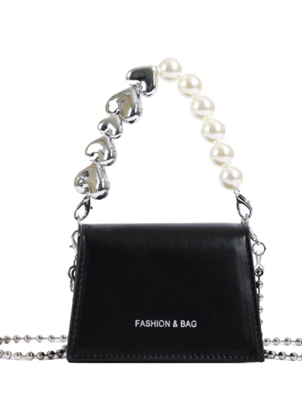 Trendy Mini Pearl Chain Crossbody Bag for Women - Stylish Versatile 2025 Summer Shoulder Small Square Bag